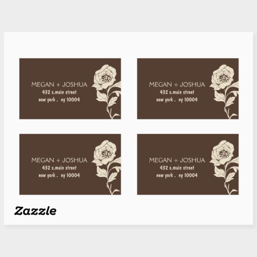 Elegant Floral Wedding Labels -1 (Vel)