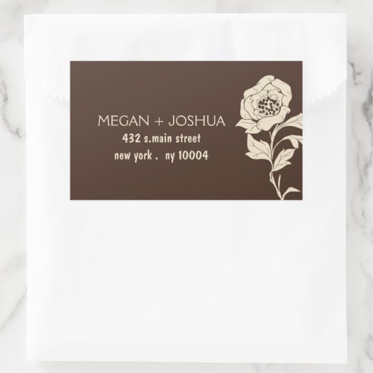 Elegant Floral Wedding Labels -1 (Tas)