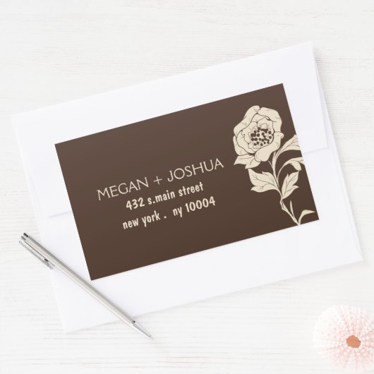 Elegant Floral Wedding Labels -1 (Envelop)