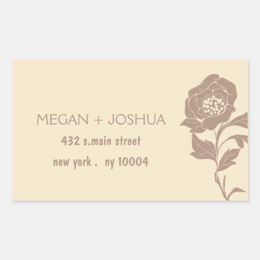 Elegant Floral Wedding Labels -2 (Voorkant)