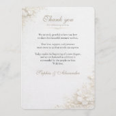 Elegant Floral Wedding Menu Template  (Achterkant)