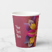 Elegant Floral Wedding Papieren Bekers (Voorkant)