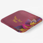 Elegant Floral Wedding Papieren Bordje (Gebogen)