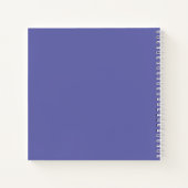 Elegant Floral Wedding Periwinkle Chic Guest Book Notitieboek (Achterkant)