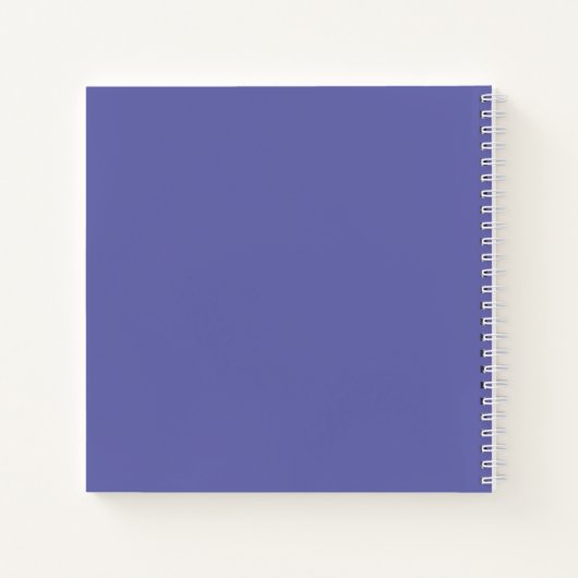 Elegant Floral Wedding Periwinkle Chic Guest Book Notitieboek (Achterkant)