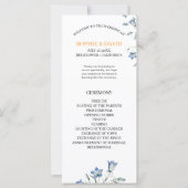 Elegant Floral Wedding Programme (Voorkant)