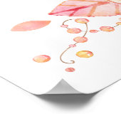 Elegant Floral Wedding Reception Sign 18x24 Poster (Hoek)