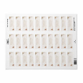 Elegant Floral Wedding Return Address Label  (Full Sheet)