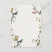 Elegant Floral Wedding RSVP Card | Watercolor (Achterkant)