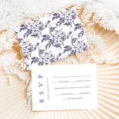 Elegant Floral Wedding RSVP Kaartje
