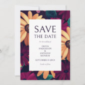 Elegant Floral Wedding Save the Date (Voorkant)