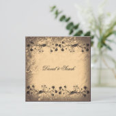 Elegant  Floral Wedding Save the Date (Staand voorkant)