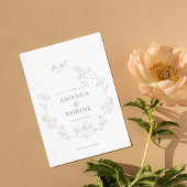 Elegant Floral Wedding Save the Date