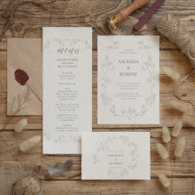 Elegant Floral Wedding Save the Date