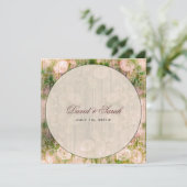 Elegant  Floral Wedding Save the Date (Staand voorkant)