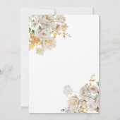 Elegant Floral Wedding Save the Date Kaart (Achterkant)