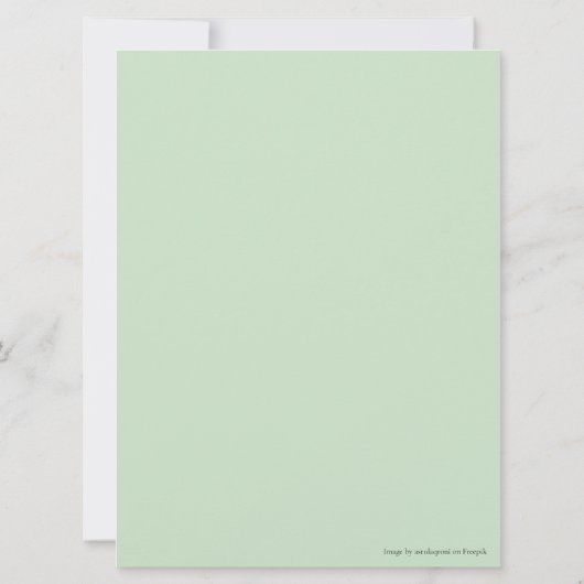 Elegant Floral Wedding Specialized Kaart (Achterkant)