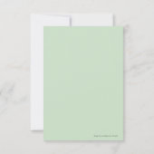 Elegant Floral Wedding Specialized Save The Date (Achterkant)