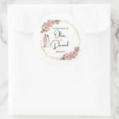 Elegant Floral Wedding Sticker (Tas)