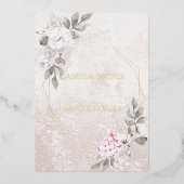 Elegant Floral Wedding | Uitnodiging Folie (Voorkant)