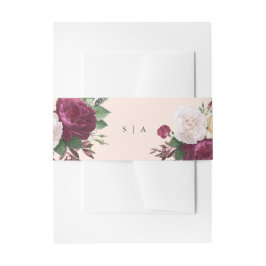 Elegant Floral Wedding Uitnodigingen Wikkel