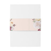 Elegant Floral Wedding Uitnodigingen Wikkel (Achterkant Voorbeeld)