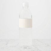 Elegant Floral Wedding Waterfles Etiket (Achterkant)
