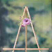 Elegant Floral Wedding Welcome Acryl Bord (Neutraal)