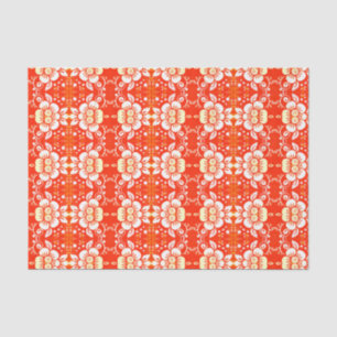 Elegant Floral Weefpapier Geel Tissuepapier