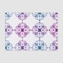 Elegant Floral Weefselpapier