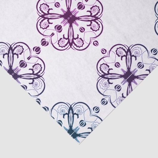 Elegant Floral Weefselpapier Tissuepapier (Detail)