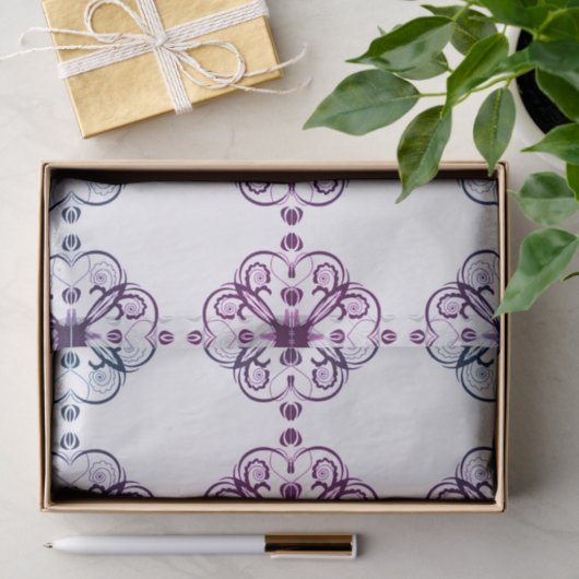 Elegant Floral Weefselpapier Tissuepapier (Geschenk)