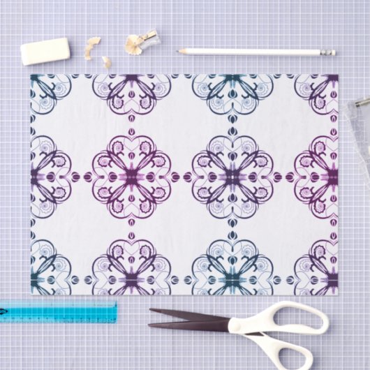 Elegant Floral Weefselpapier Tissuepapier (Craft)