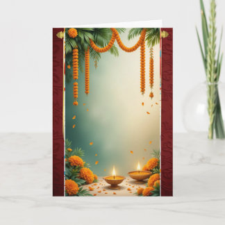 Elegant Floral Wenskaart – Perfect voor elke O Kaart