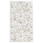 Elegant Floral White - Aangepaste tas voor klein p Klein Cadeauzakje (Achterkant)