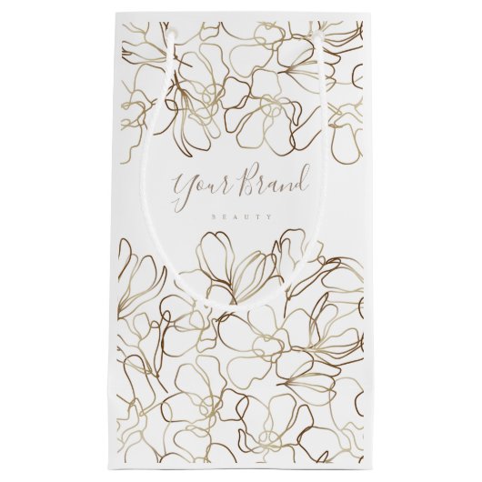 Elegant Floral White - Aangepaste tas voor klein p Klein Cadeauzakje (Voorkant)