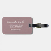 Elegant Floral White Daisies Mason Jar Bagagelabel (Achterkant horizontaal)