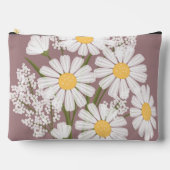 Elegant Floral White Daisies over Rosy Brown Etui (Voorkant)