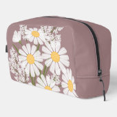 Elegant Floral White Daisies over Rosy Brown Toilettasje (Rechterhoek)