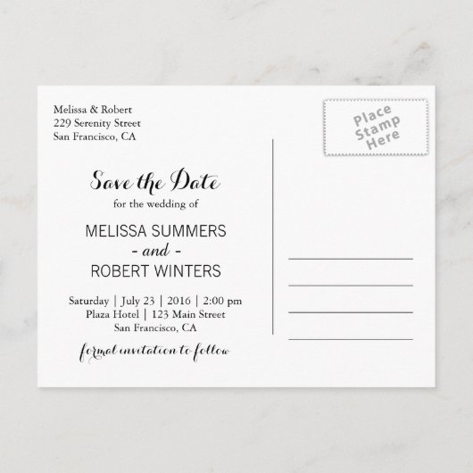 Elegant Floral White Daisies Roze sparen de Datum Aankondigingskaart (Achterkant)