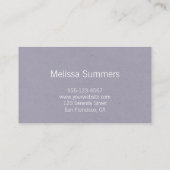 Elegant Floral White Daisies Rustic Visitekaartje (Achterkant)