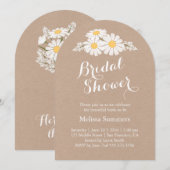 Elegant Floral White Daisies Vrijgezellenfeest Kaart (Voorkant / Achterkant)