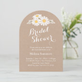 Elegant Floral White Daisies Vrijgezellenfeest Kaart (Staand voorkant)