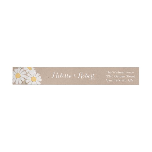 Elegant Floral White Daisies Wedding (Individueel)