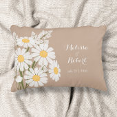 Elegant Floral White Daisies Wedding Accent Kussen