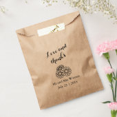 Elegant Floral White Daisies Wedding Bedankzakje (Gezegeld)