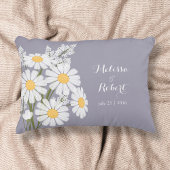 Elegant Floral White Daisies Wedding Decoratief Kussen