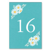 Elegant Floral White Daisies Wedding Kaart (Achterkant)