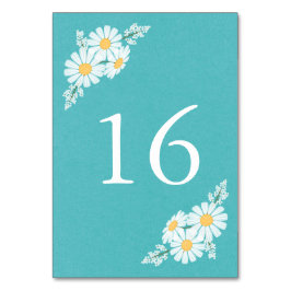 Elegant Floral White Daisies Wedding Kaart