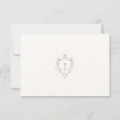 Elegant Floral Wildflower Calligraphy RSVP Kaartje (Achterkant)